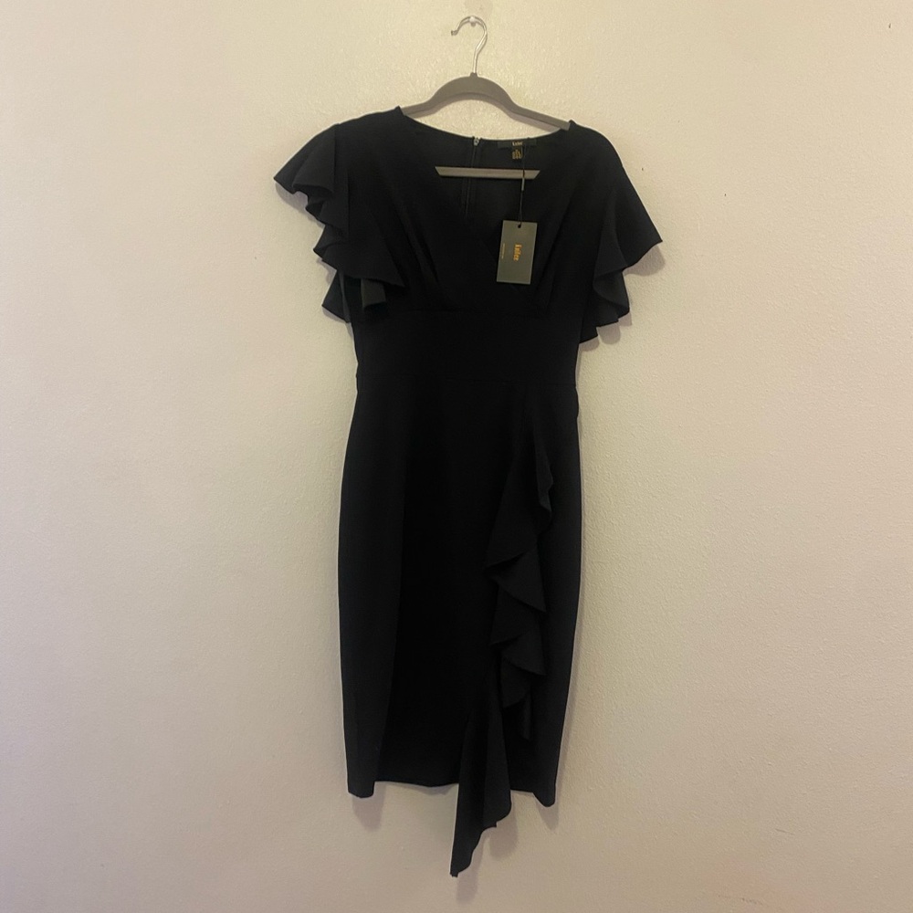 Knitee black dress NWT